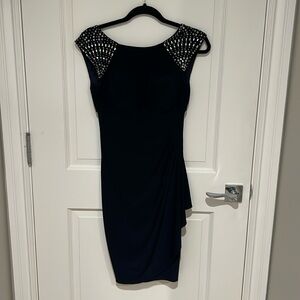 Cachet navy blue cocktail dress